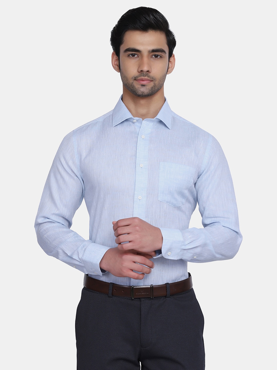

Blackberrys Men Blue India Slim Fit Formal Shirt