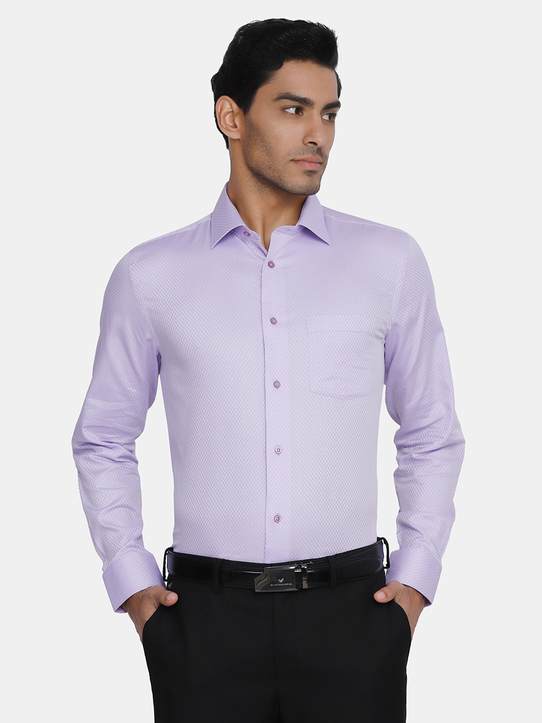 

Blackberrys Men Purple India Slim Fit Formal Shirt