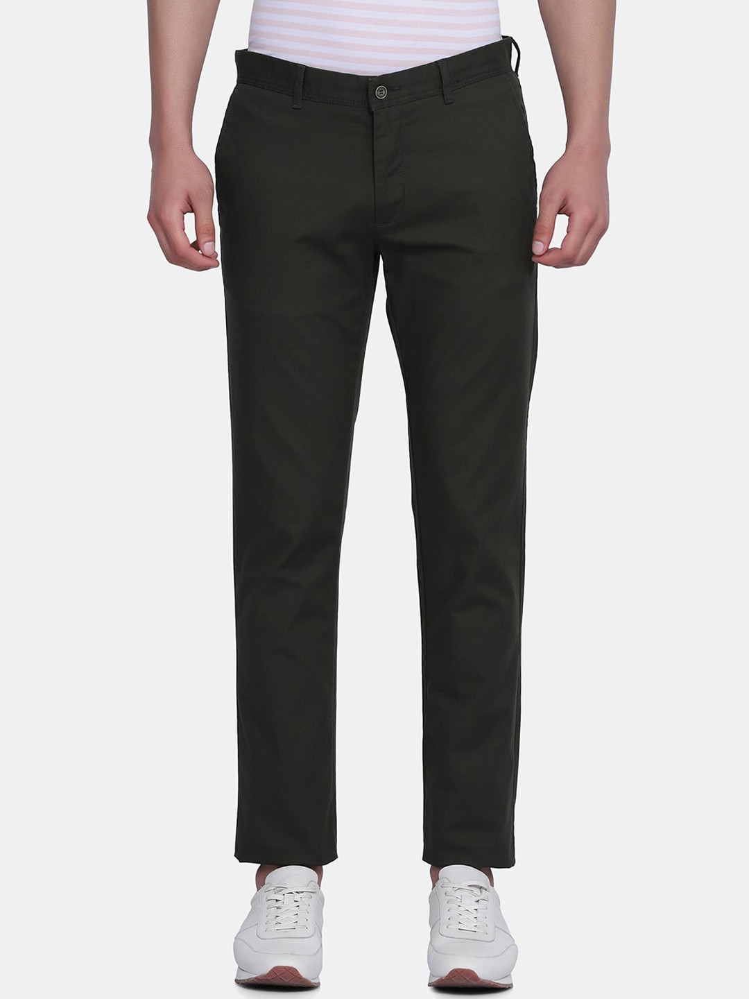 

Blackberrys Men Green B-91 Skinny Fit Trousers