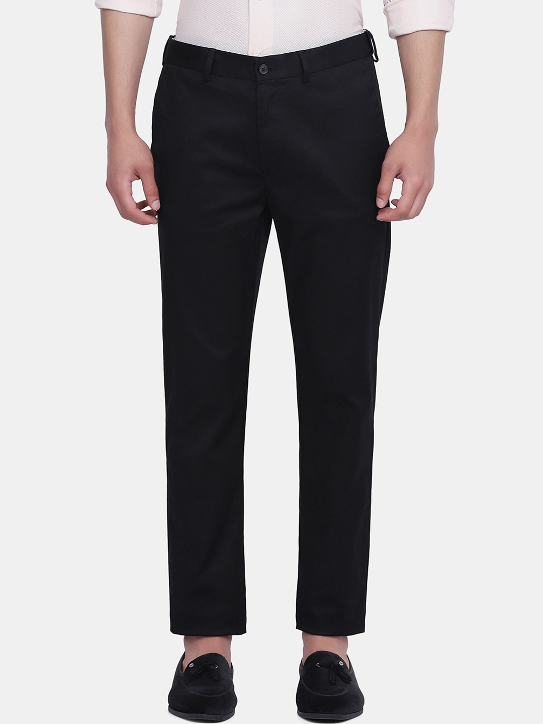 

Blackberrys Men Black Arise Regular Fit Trousers