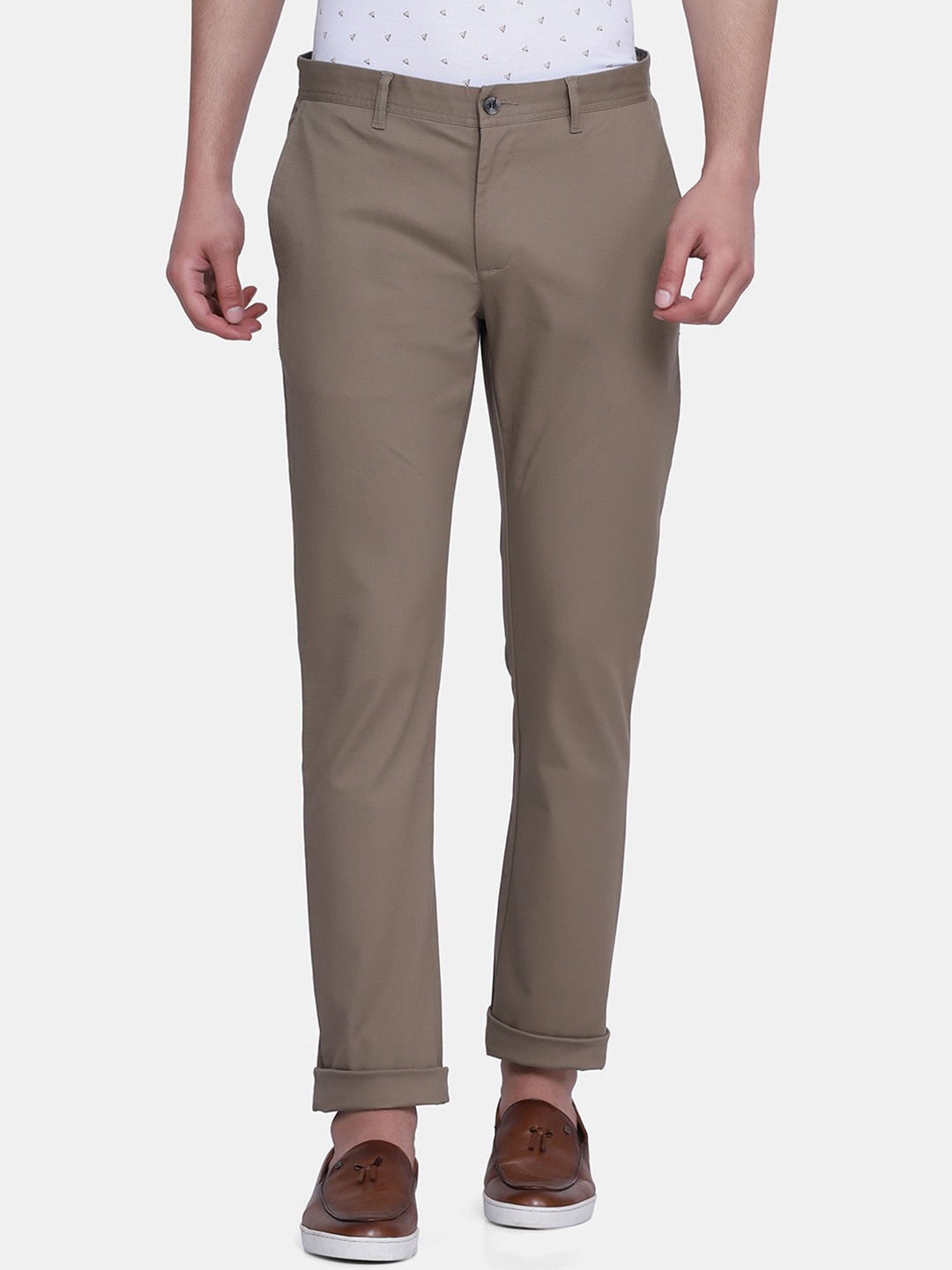 

Blackberrys Men Brown B-95 Slim Fit Trousers