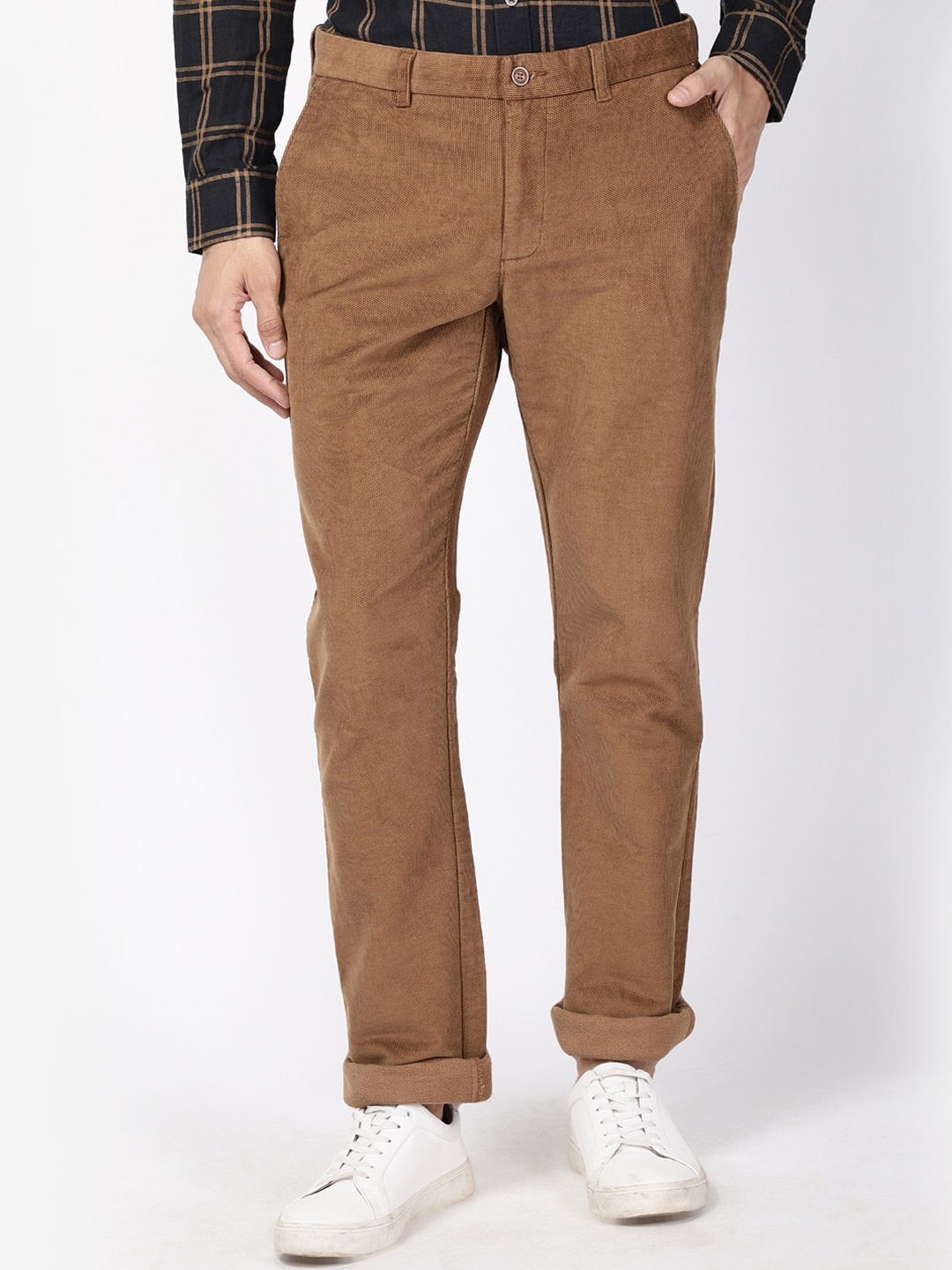 

Blackberrys Men Brown B-95 Slim Fit Trousers
