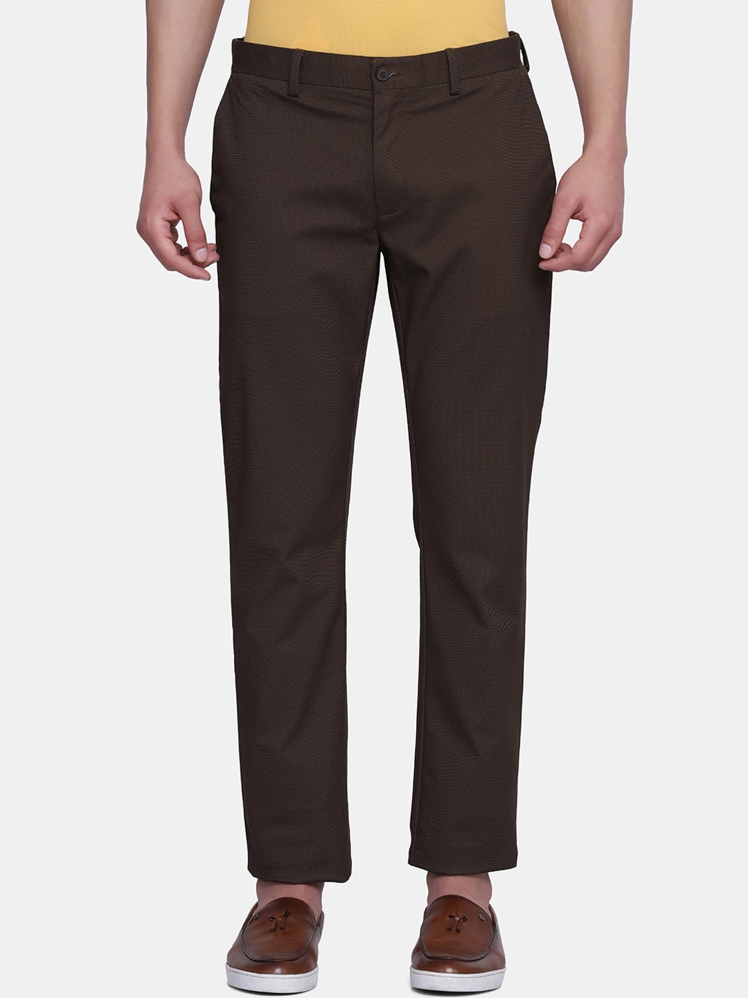 

Blackberrys Men Brown Slim Fit Trousers