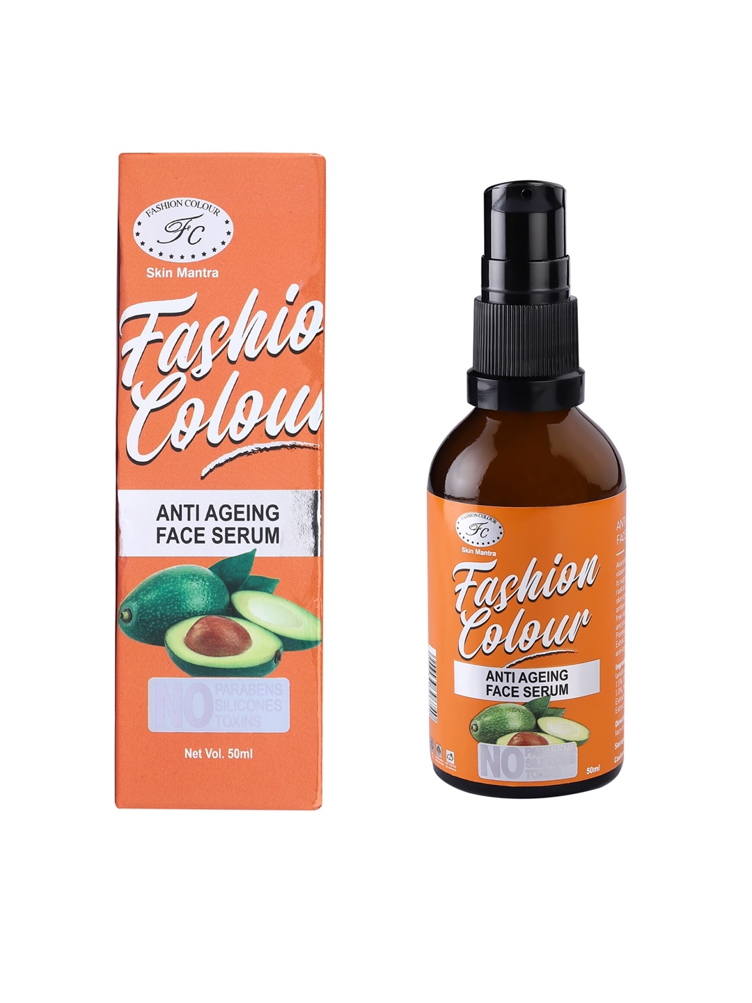 

Fashion Colour Anti-Ageing Face Serum - 50ml, Orange