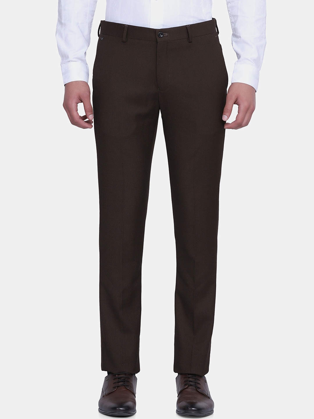

Blackberrys Men Brown B-95 Slim Fit Trousers
