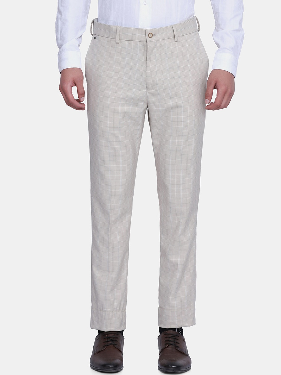

Blackberrys Men Beige Arise Regular Fit Trousers