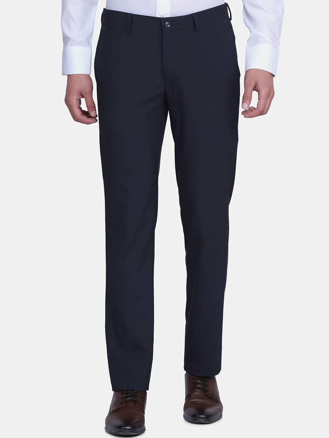 

Blackberrys Men Navy Blue B-91 Skinny Fit Trousers