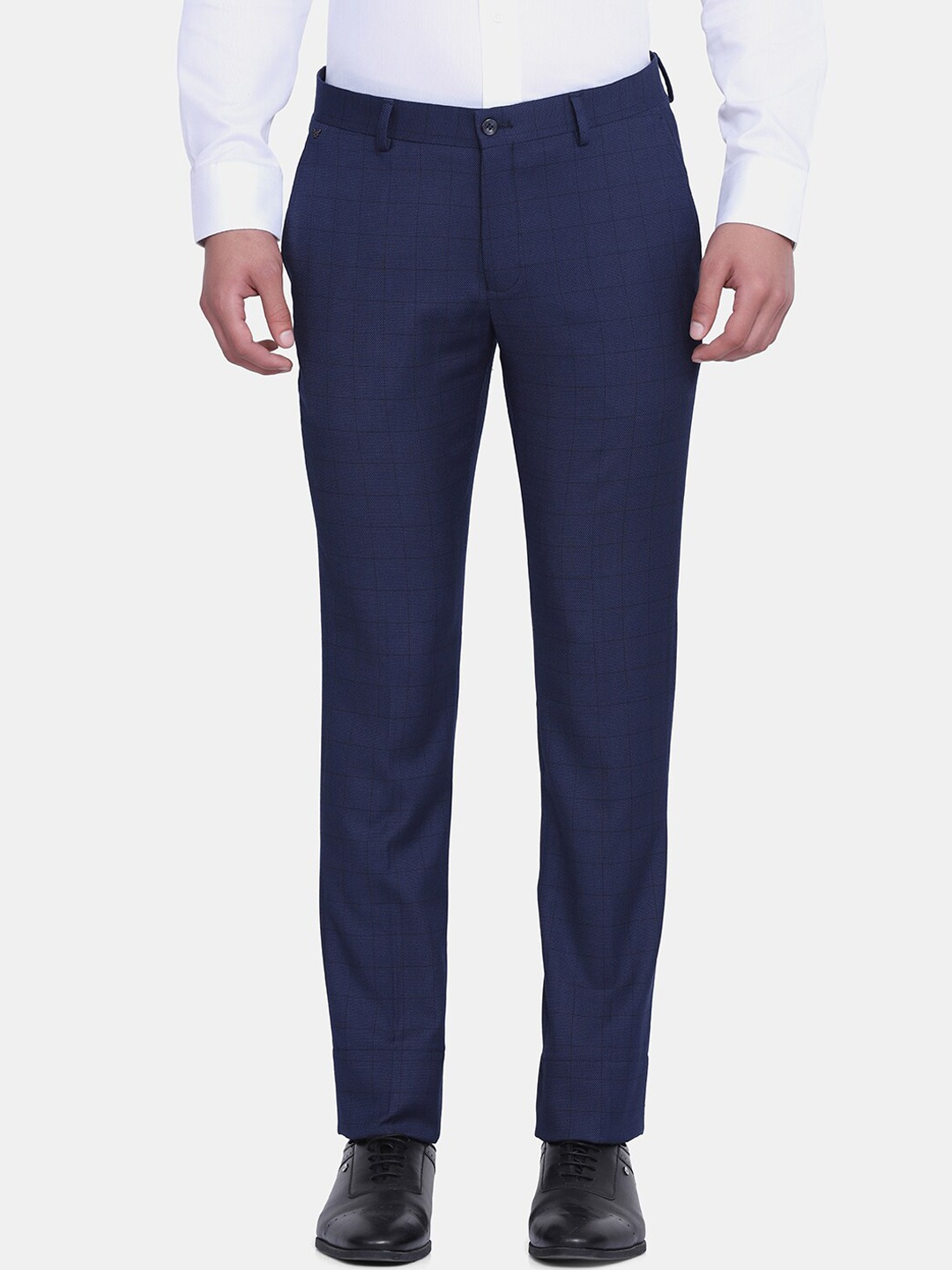 

Blackberrys Men Navy Blue B-91 Skinny Fit Trousers