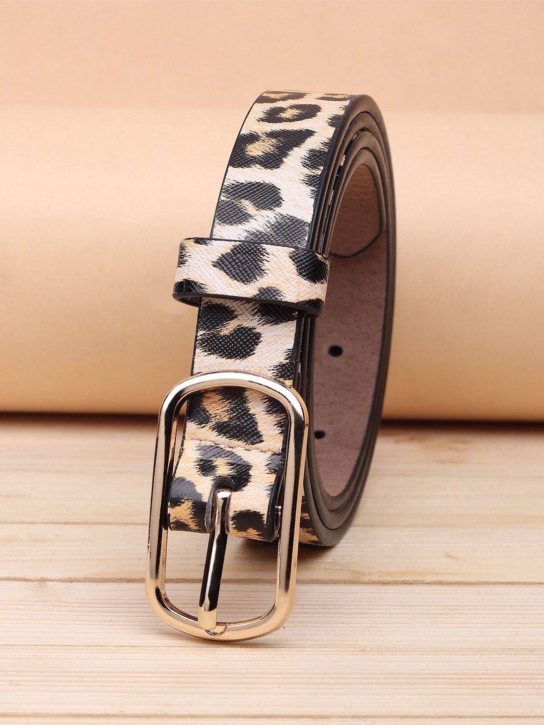 

URBAN ALFAMI Women Peach-Coloured Printed PU Belt