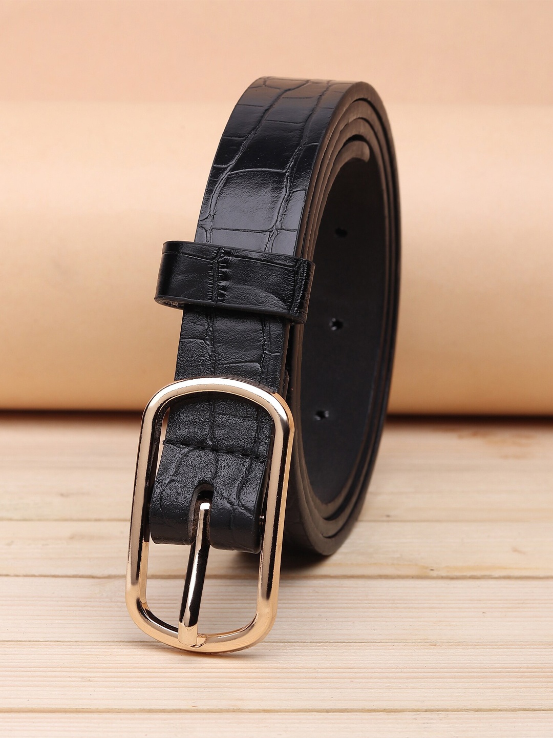

URBAN ALFAMI Women Black PU Belt