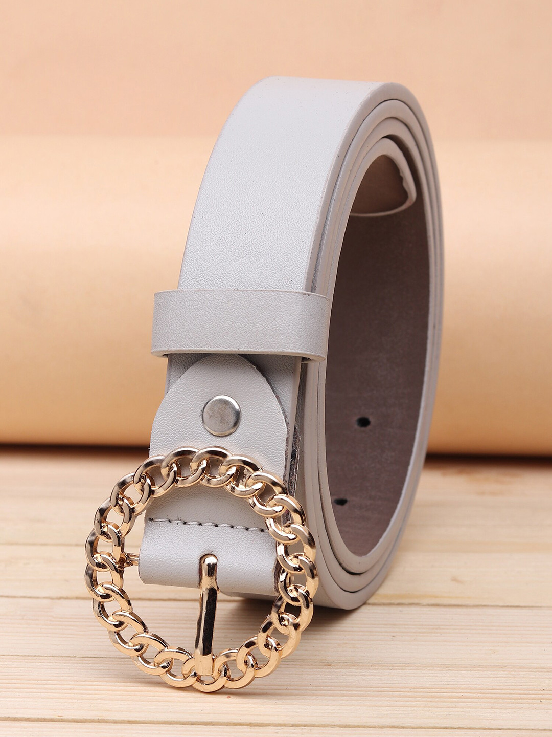 

URBAN ALFAMI Women Grey PU Belt