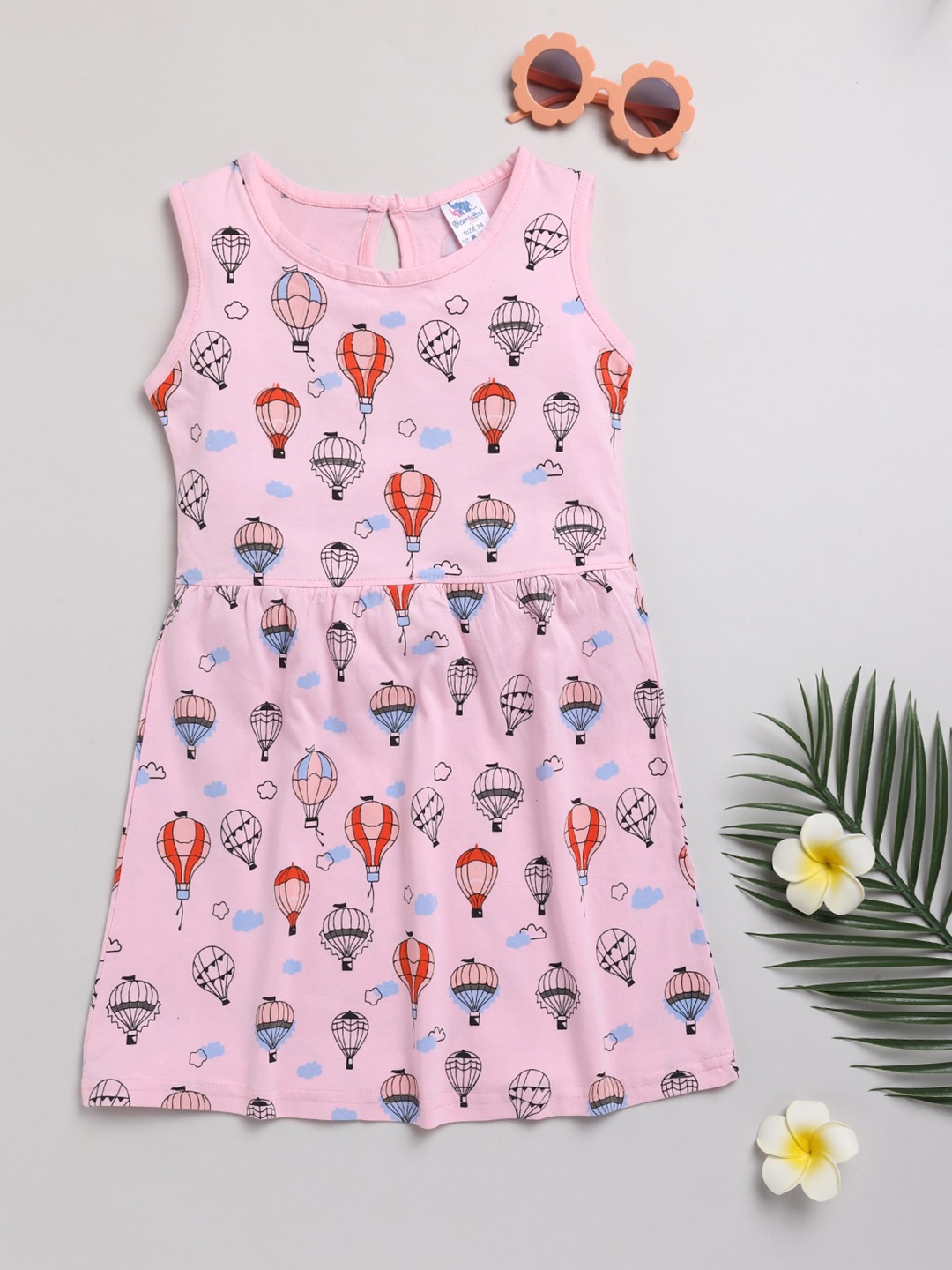 

Dear to Dad Girls Pink Cotton Dress