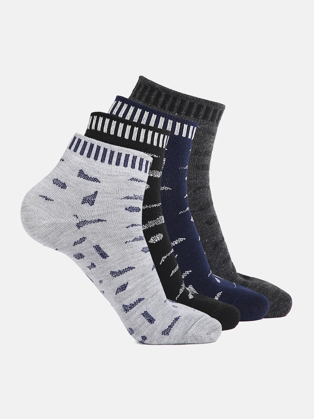 

Kolor Fusion Men Pack Of 4 Ankle-Length Socks, Multi