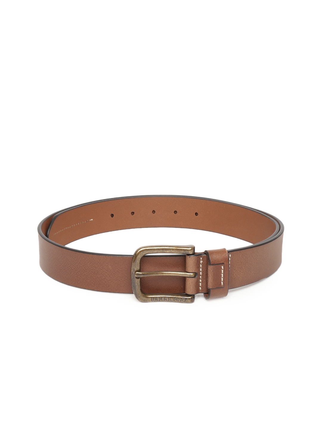 

Woodland Men Tan Brown Solid Leather Belt