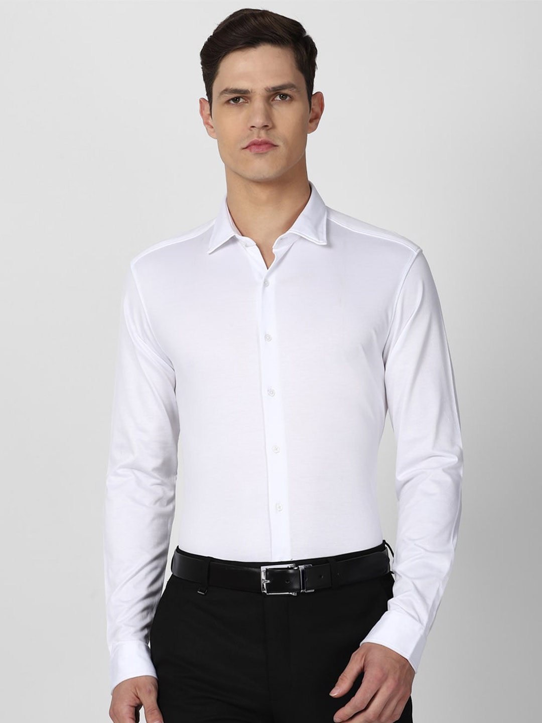 

Van Heusen Men White Slim Fit Formal Shirt