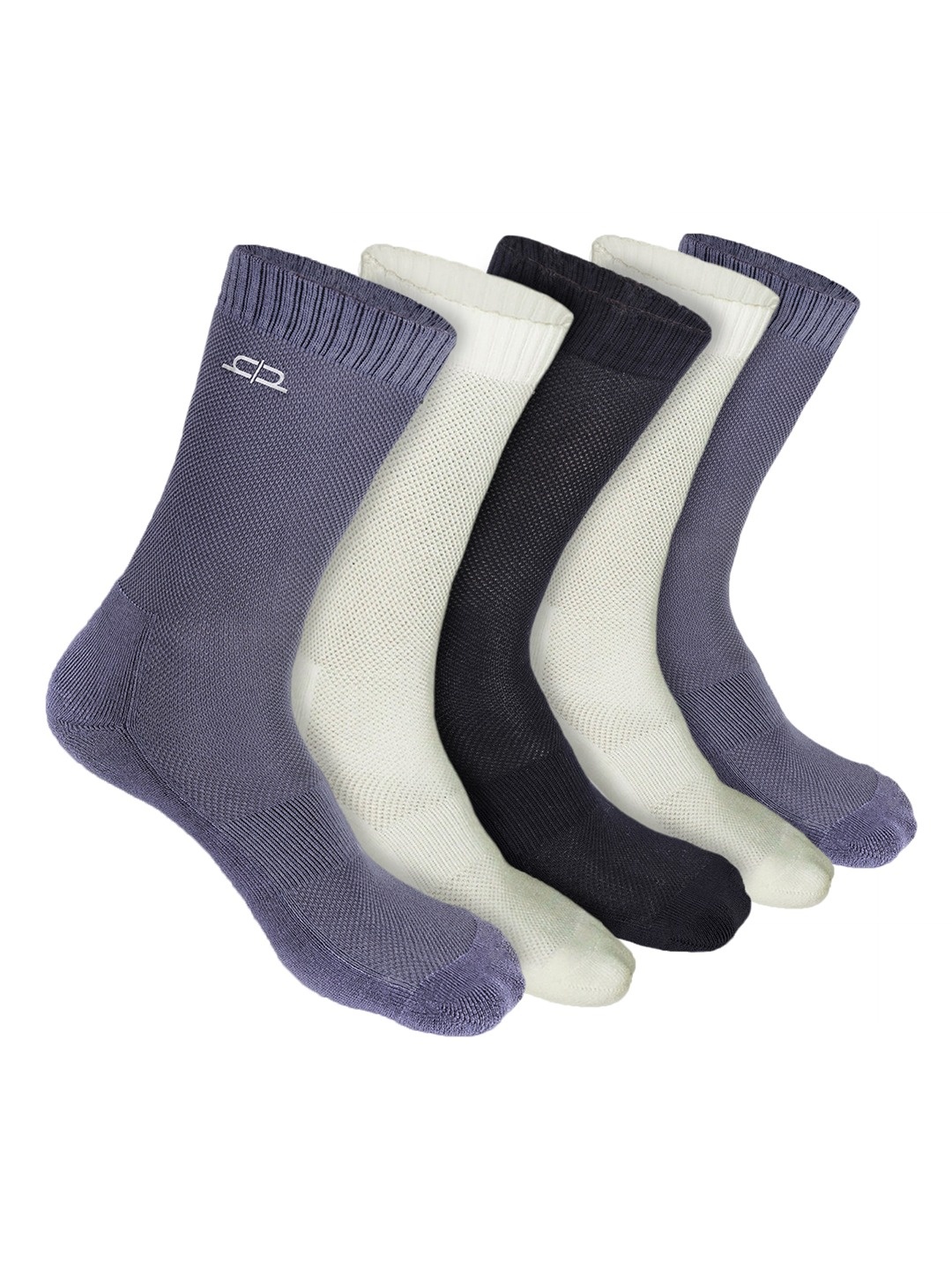 

Heelium Men Pack of 5 Bamboo Super Soft & Odour-Free Breathable Crew-Length Socks, Black