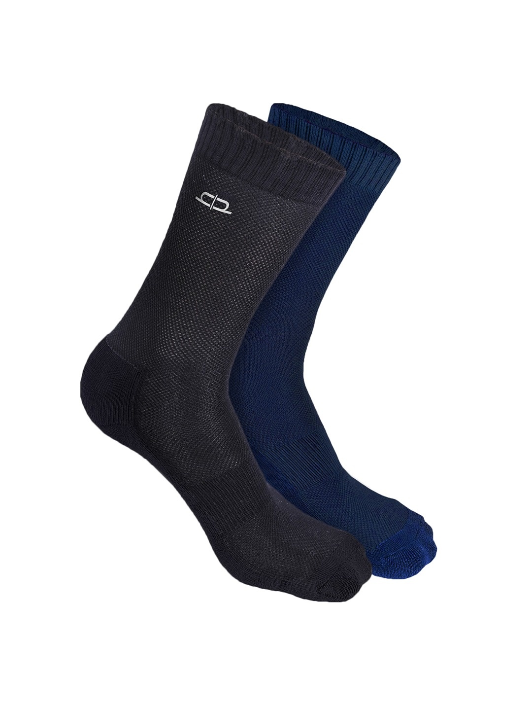

Heelium Men Pack of 2 Bamboo Super Soft & Odour-Free Breathable Crew-Length Socks, Black