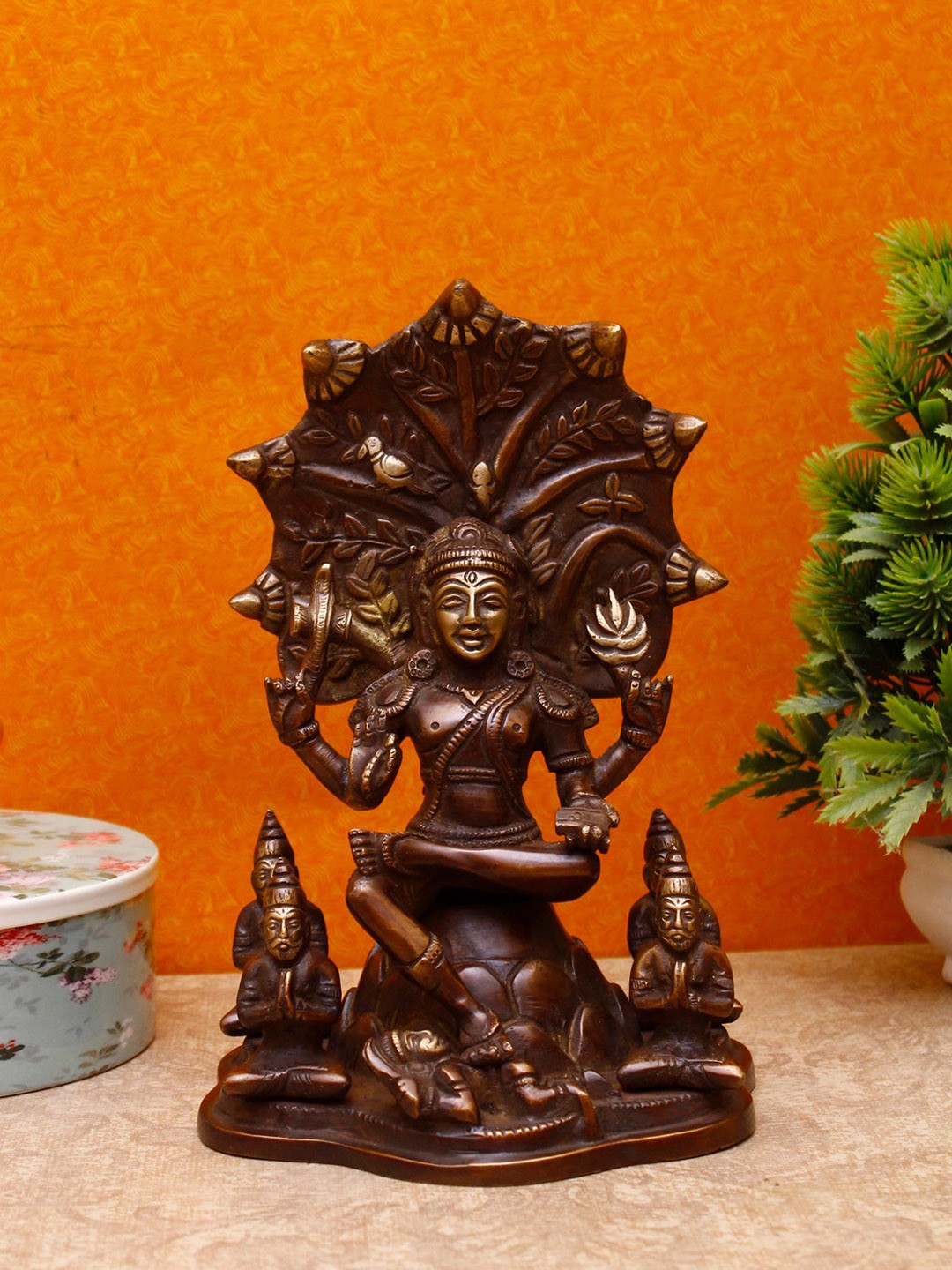 

StatueStudio Metallic-Colored Antique Shiva Idol Statue Showpiece