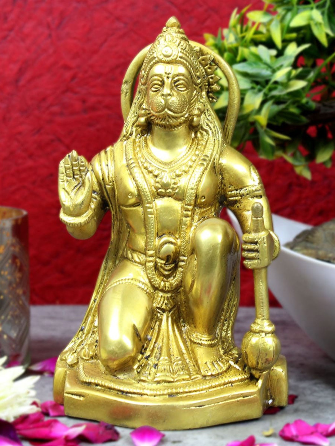 

StatueStudio Gold-Toned Lord Hanuman Showpiece