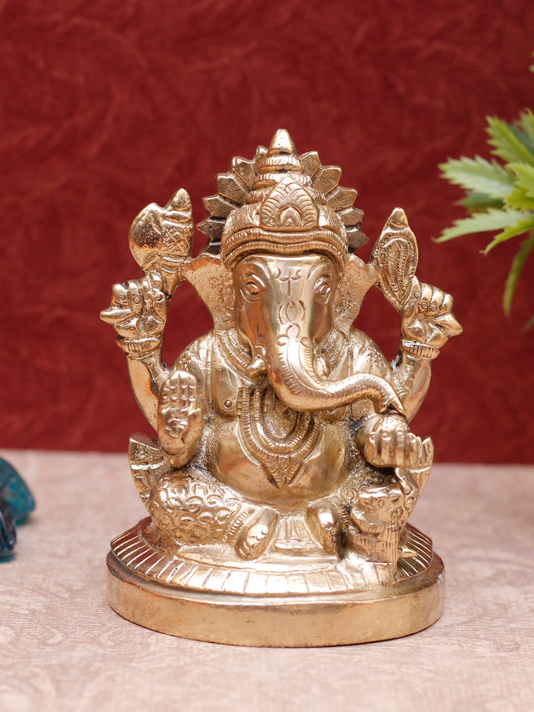 

StatueStudio Gold-Toned Ganesha Idol Showpiece
