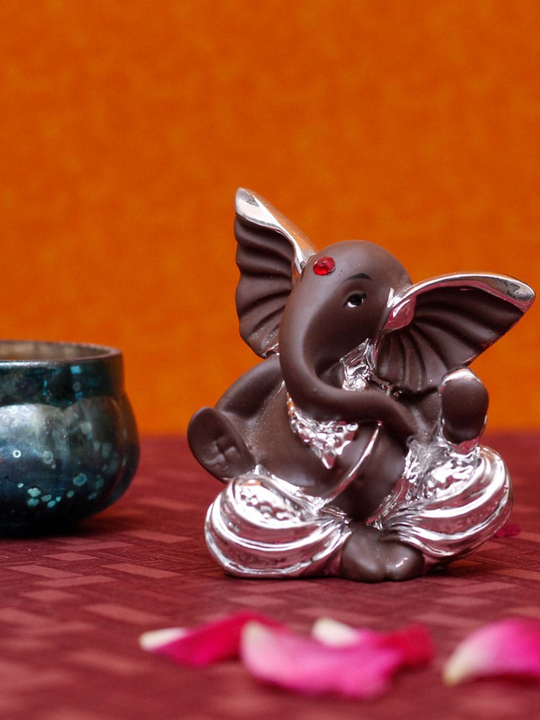 

StatueStudio Brown Polyresin Small Ganpati Statue