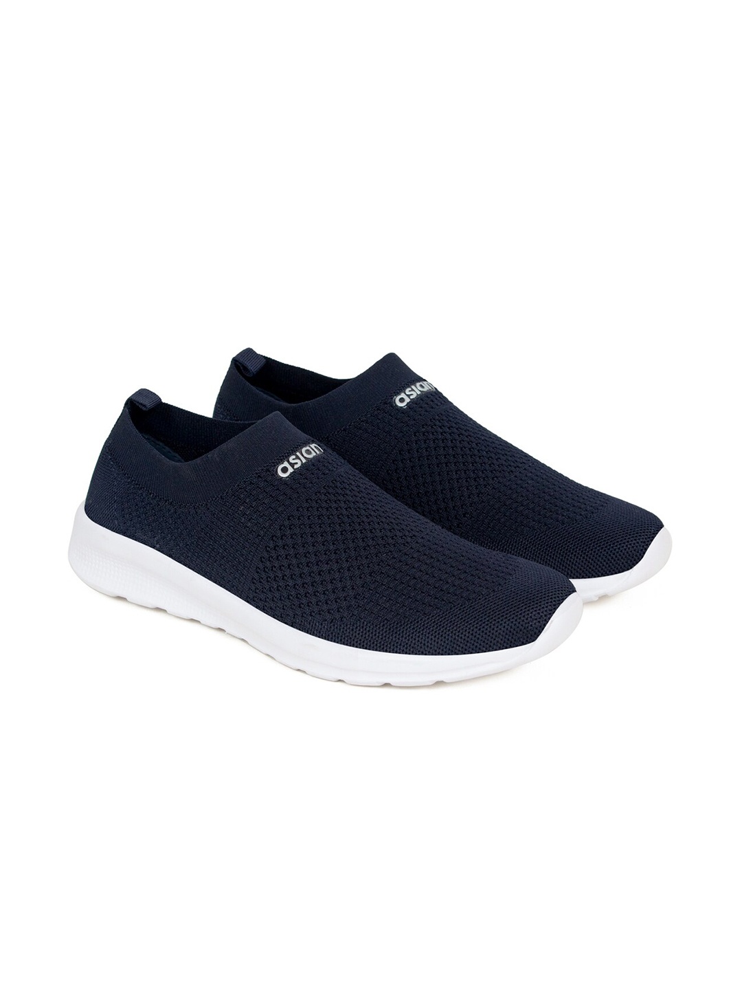 

ASIAN Men Navy Blue Mesh Running Non-Marking Shoes