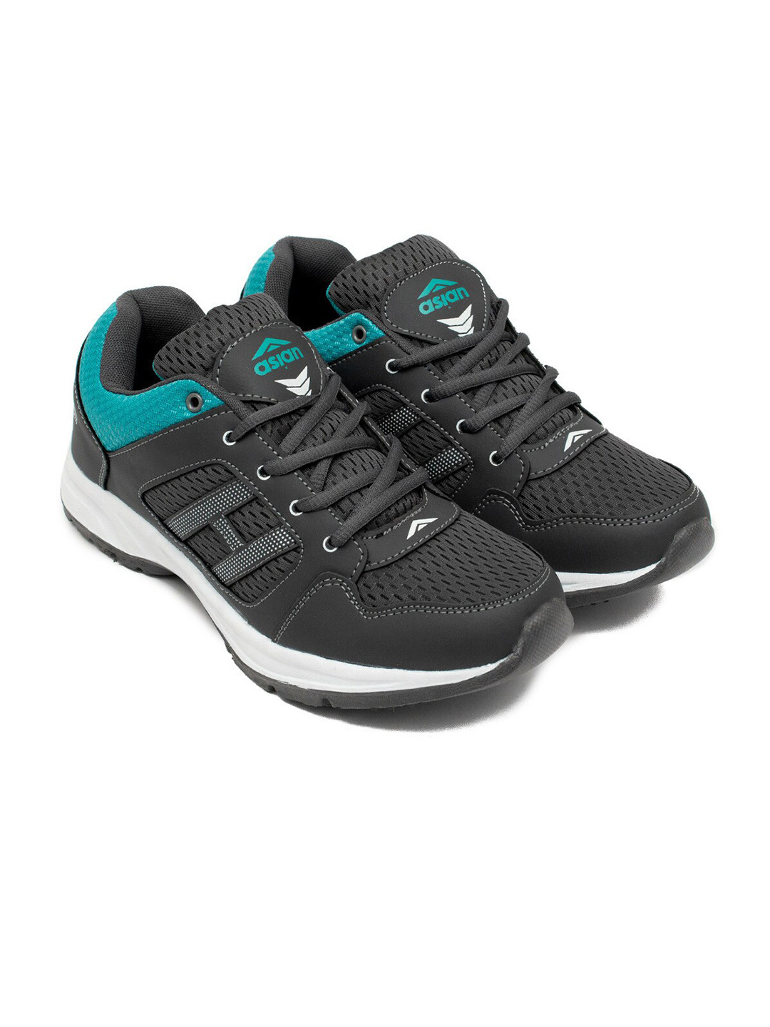 

ASIAN Men Grey & Blue Mesh Running Shoes