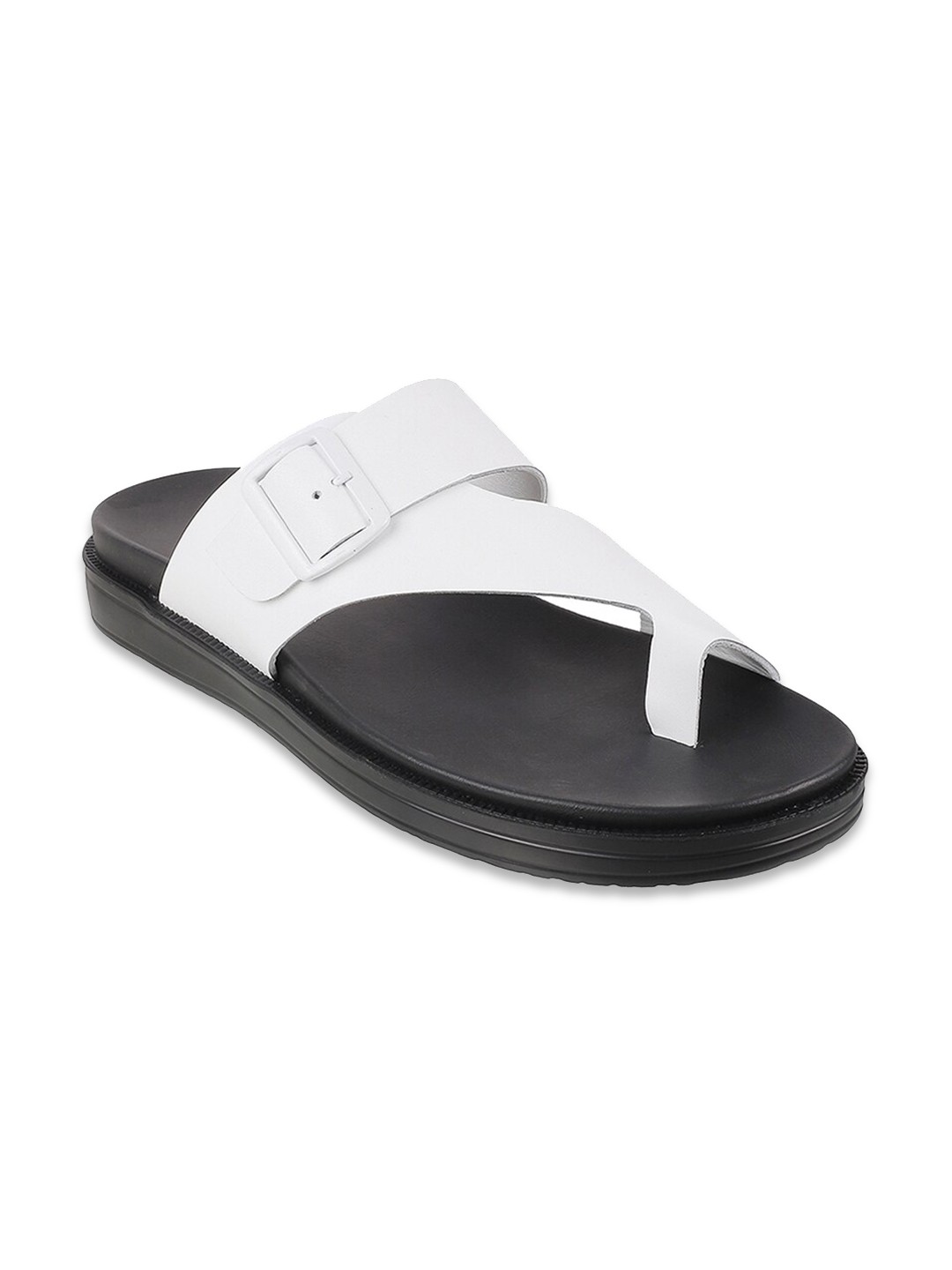 

Metro Men White & Black Comfort Sandals