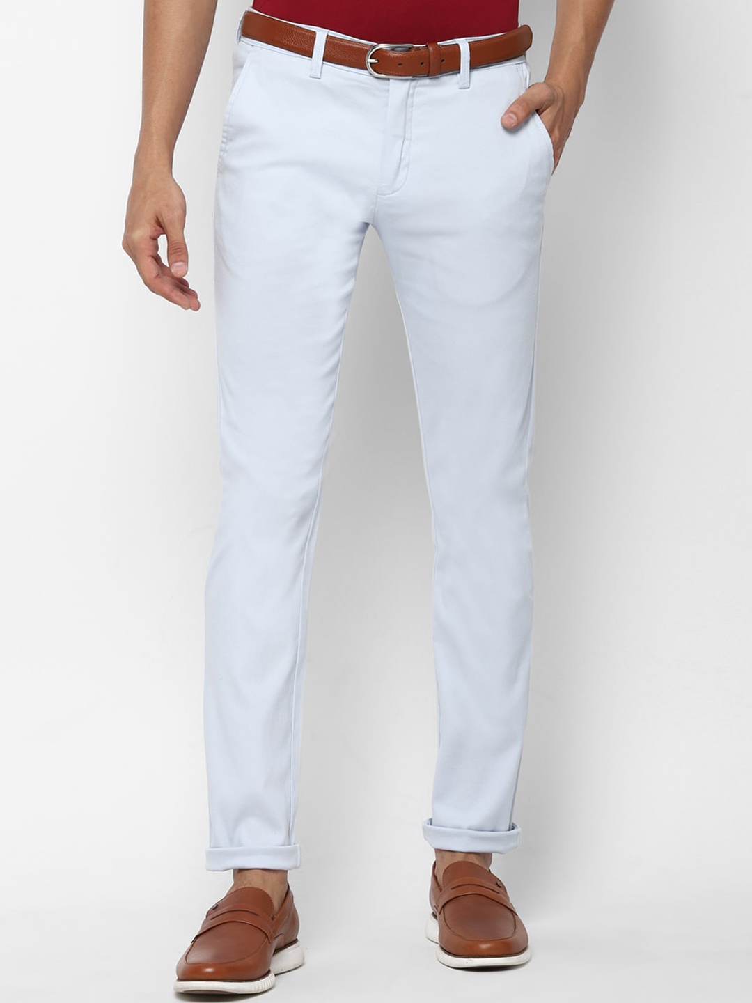 

Allen Solly Men Blue Slim Fit Trousers