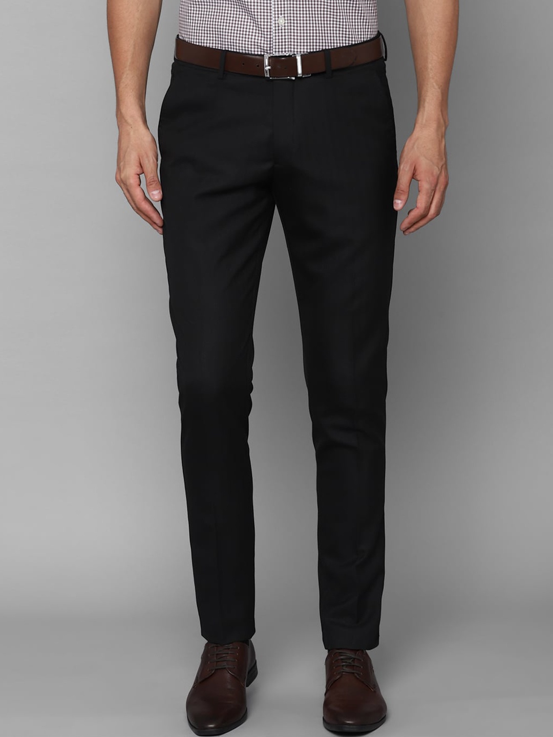 

Louis Philippe Men Black Slim Fit Formal Trousers