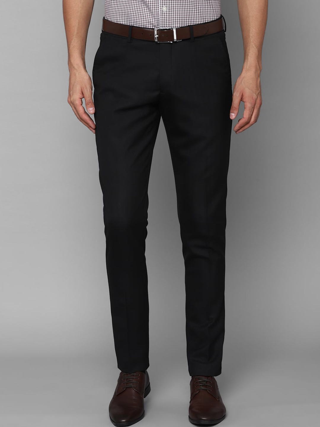 

Louis Philippe Men Black Slim Fit Formal Trousers