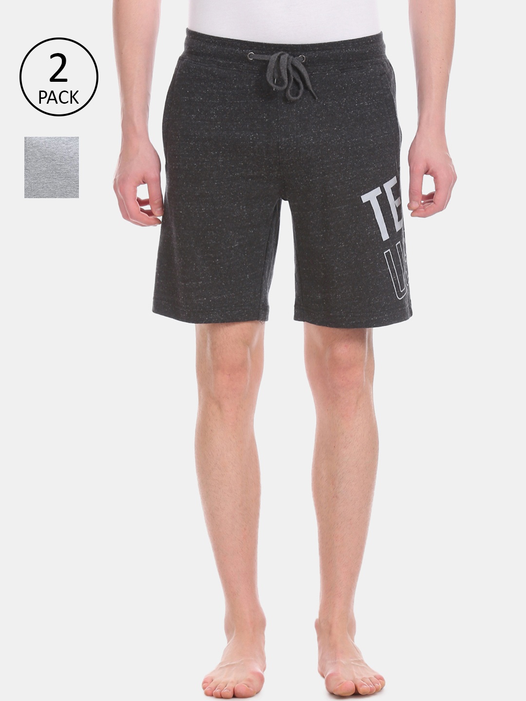

U.S. Polo Assn. Men Pack of 2 Lounge Shorts, Charcoal