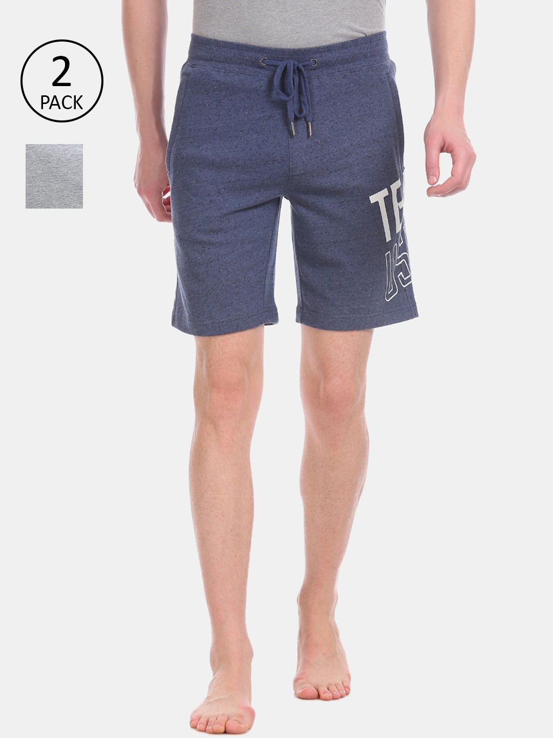 

U.S. Polo Assn. Men Pack of 2 Lounge Shorts, Navy blue