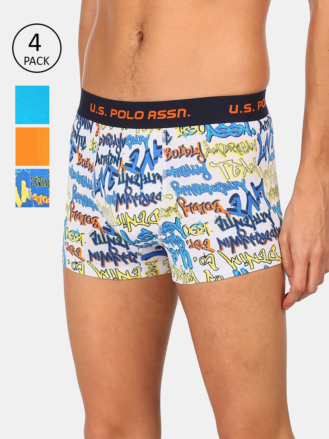 

U.S. Polo Assn. Men Pack of 4 Assorted Printed Trunks15887346