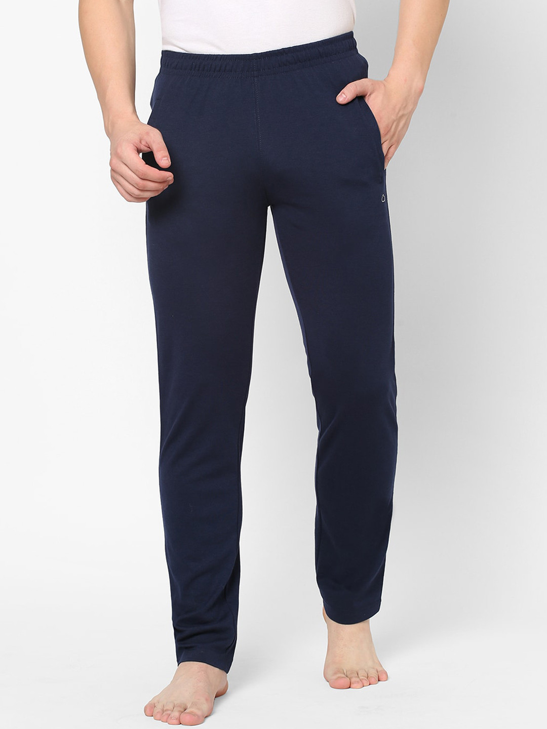 

Sweet Dreams Men Navy Blue Solid Cotton Lounge Pants