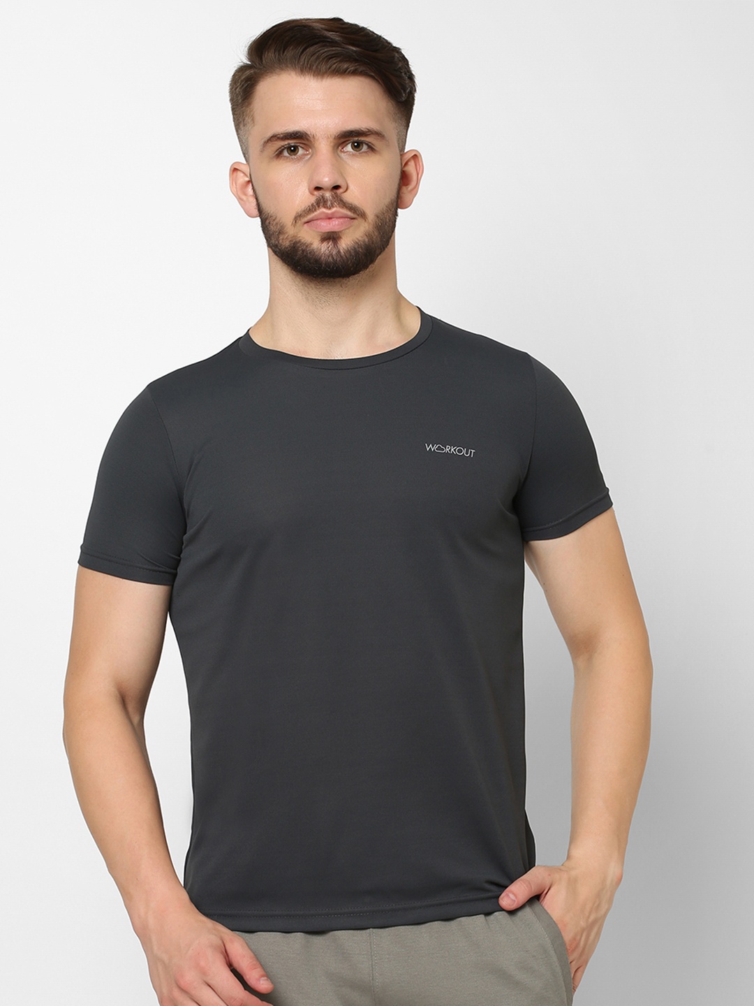 

Sweet Dreams Men Plus Size Cotton T-shirt, Grey