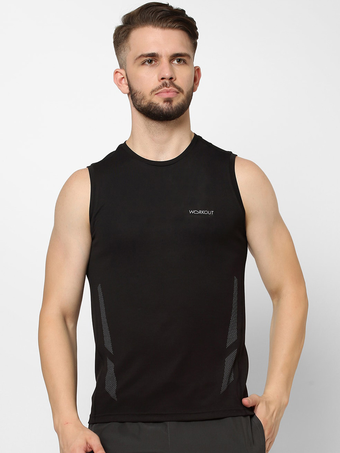 

Sweet Dreams Men Black Cotton Solid T-shirt