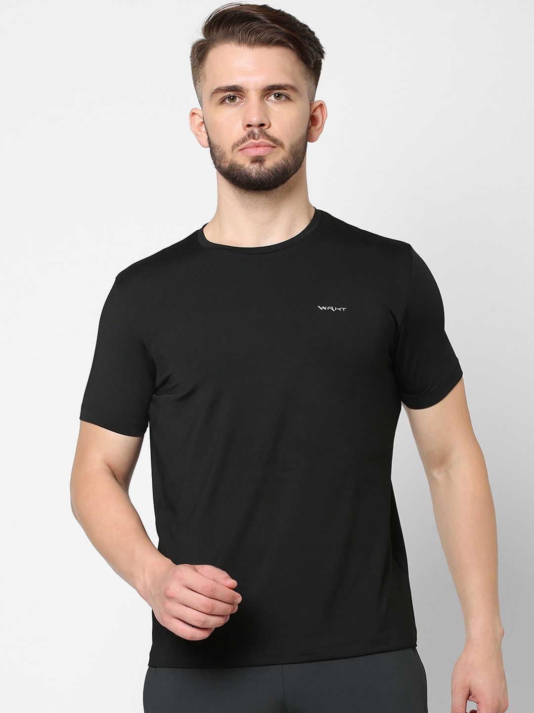 

Sweet Dreams Men Black Solid Lounge T-shirts