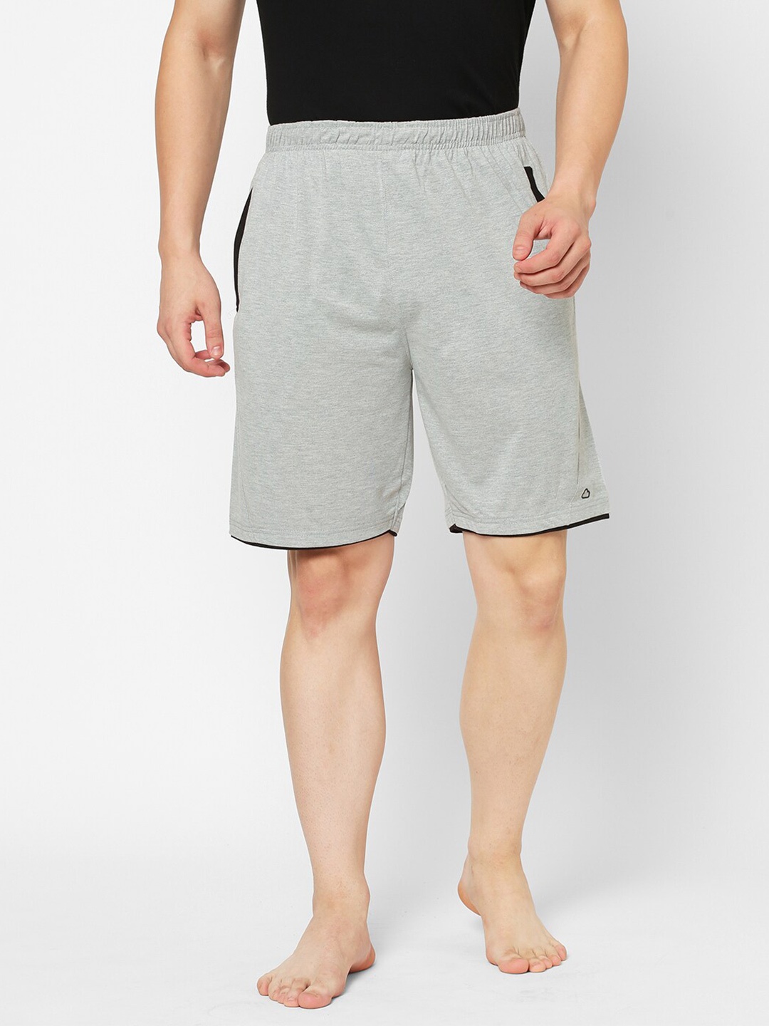 

Sweet Dreams Men Grey Cotton Lounge Shorts
