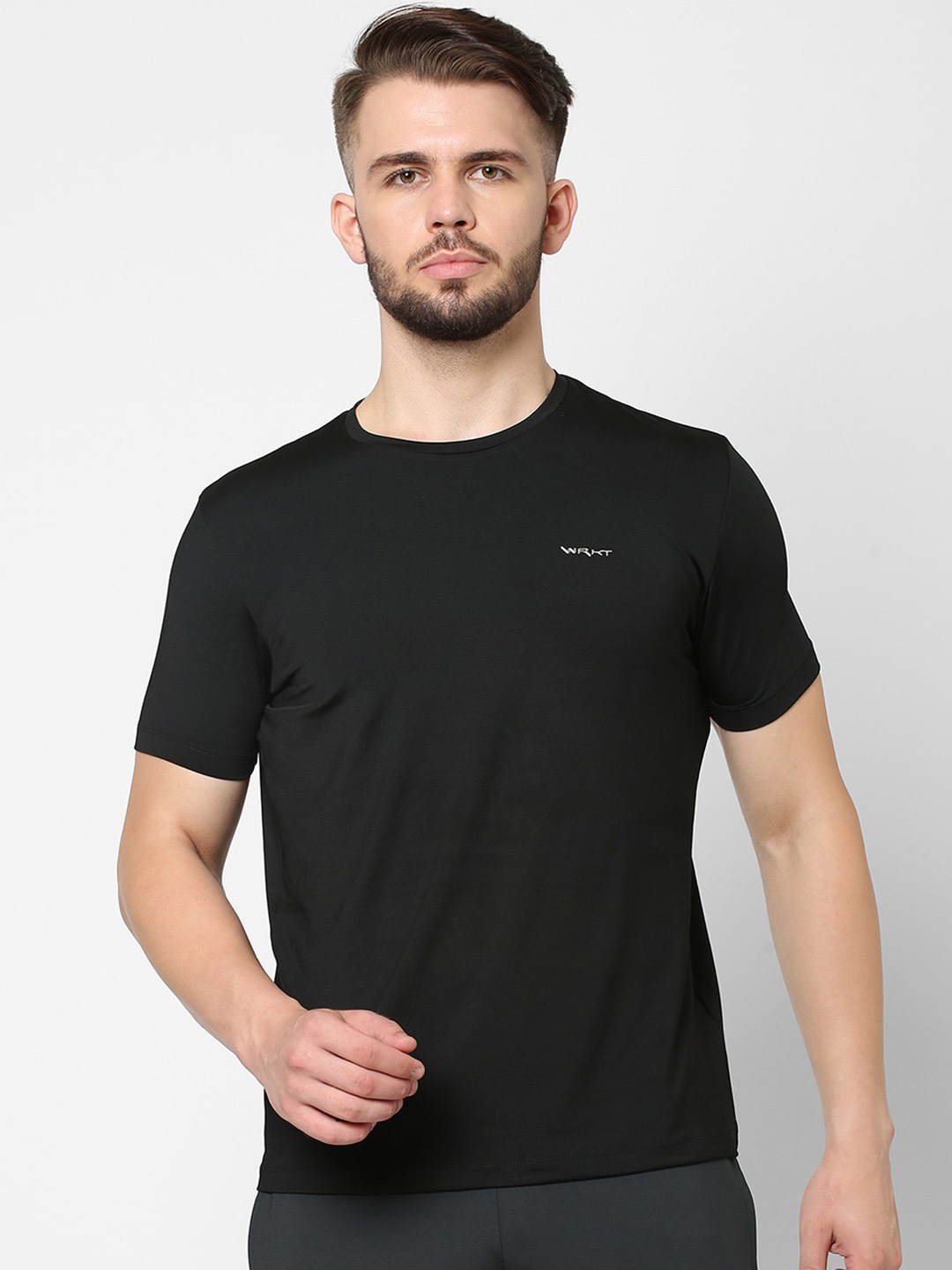 

Sweet Dreams Men Black Solid Lounge T-Shirt