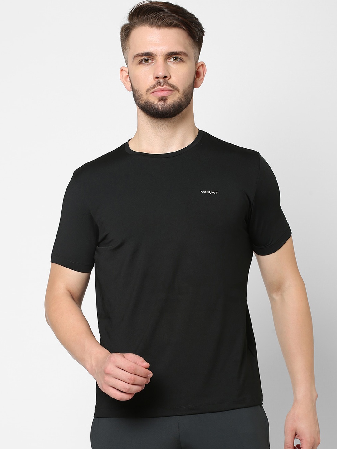 

Sweet Dreams Men Black Solid Lounge T-shirts