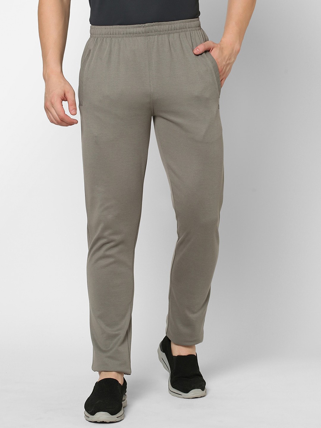 

Sweet Dreams Men Grey Solid Cotton Regular Lounge Pants