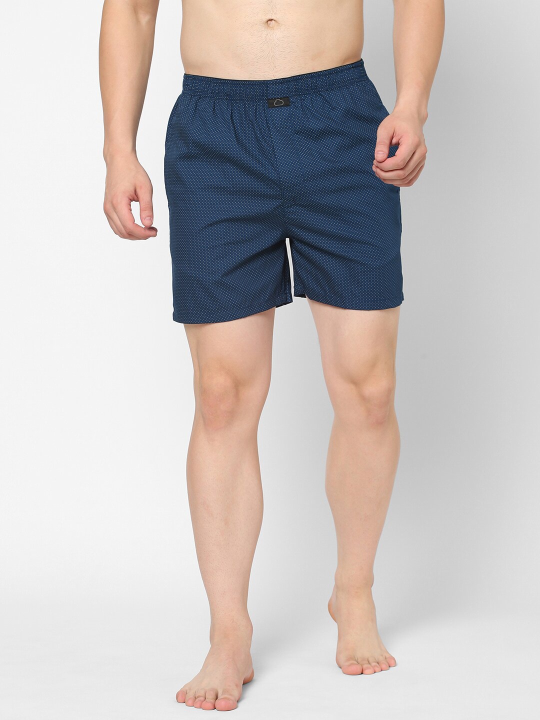 

Sweet Dreams Men Navy Blue Printed Lounge Shorts