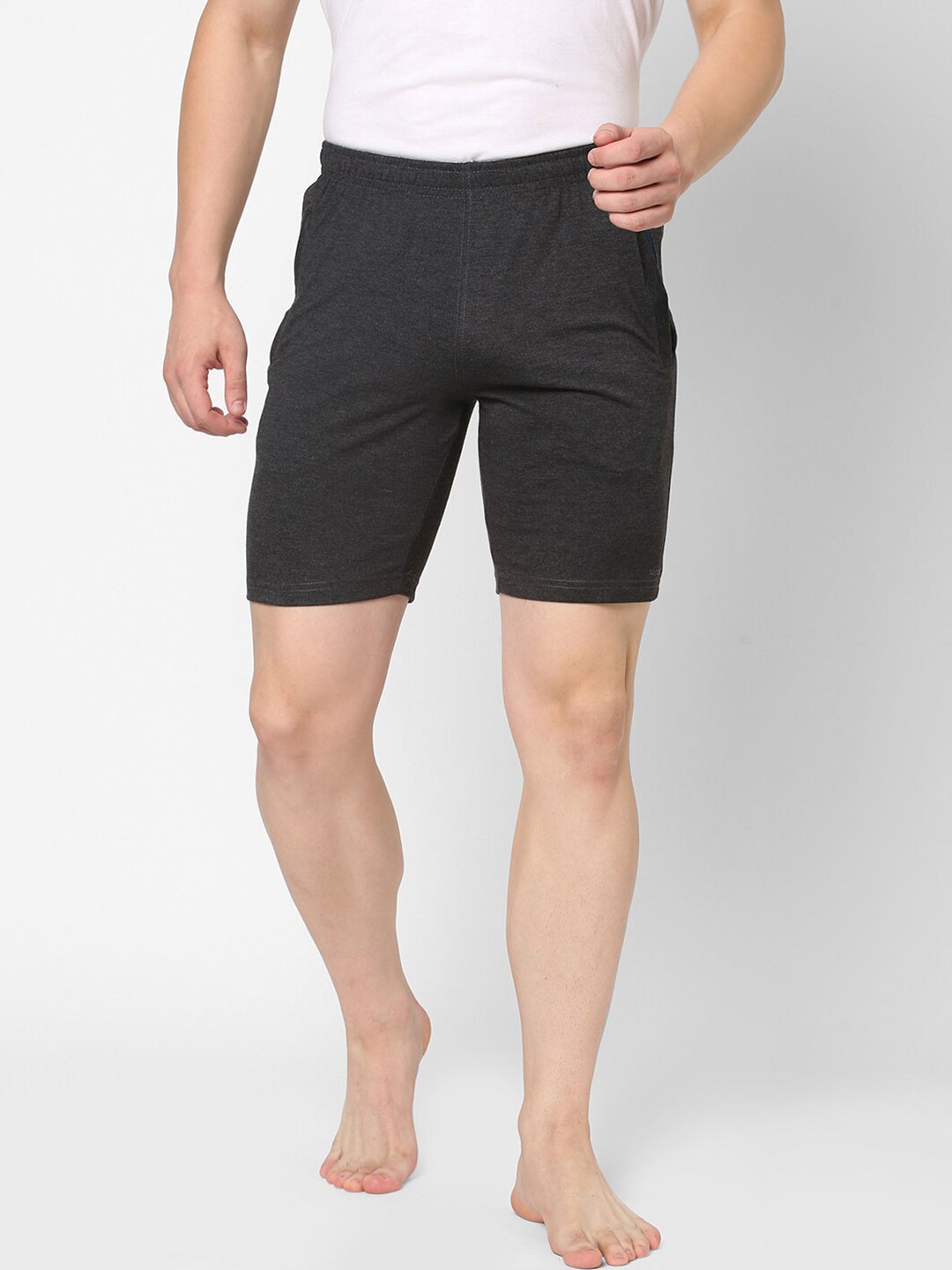 

Sweet Dreams Men Charcoal Grey Cotton Lounge Shorts
