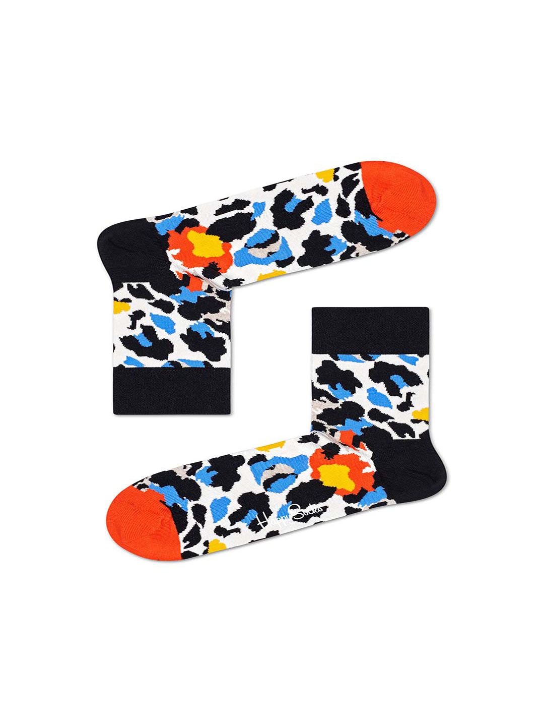 

Happy Socks Black & White Patterned Cotton Above Ankle Length Socks