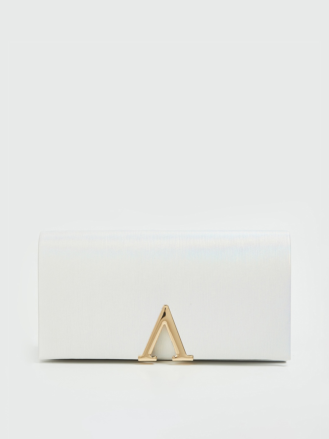 

CODE by Lifestyle Women White Structured Clutch
