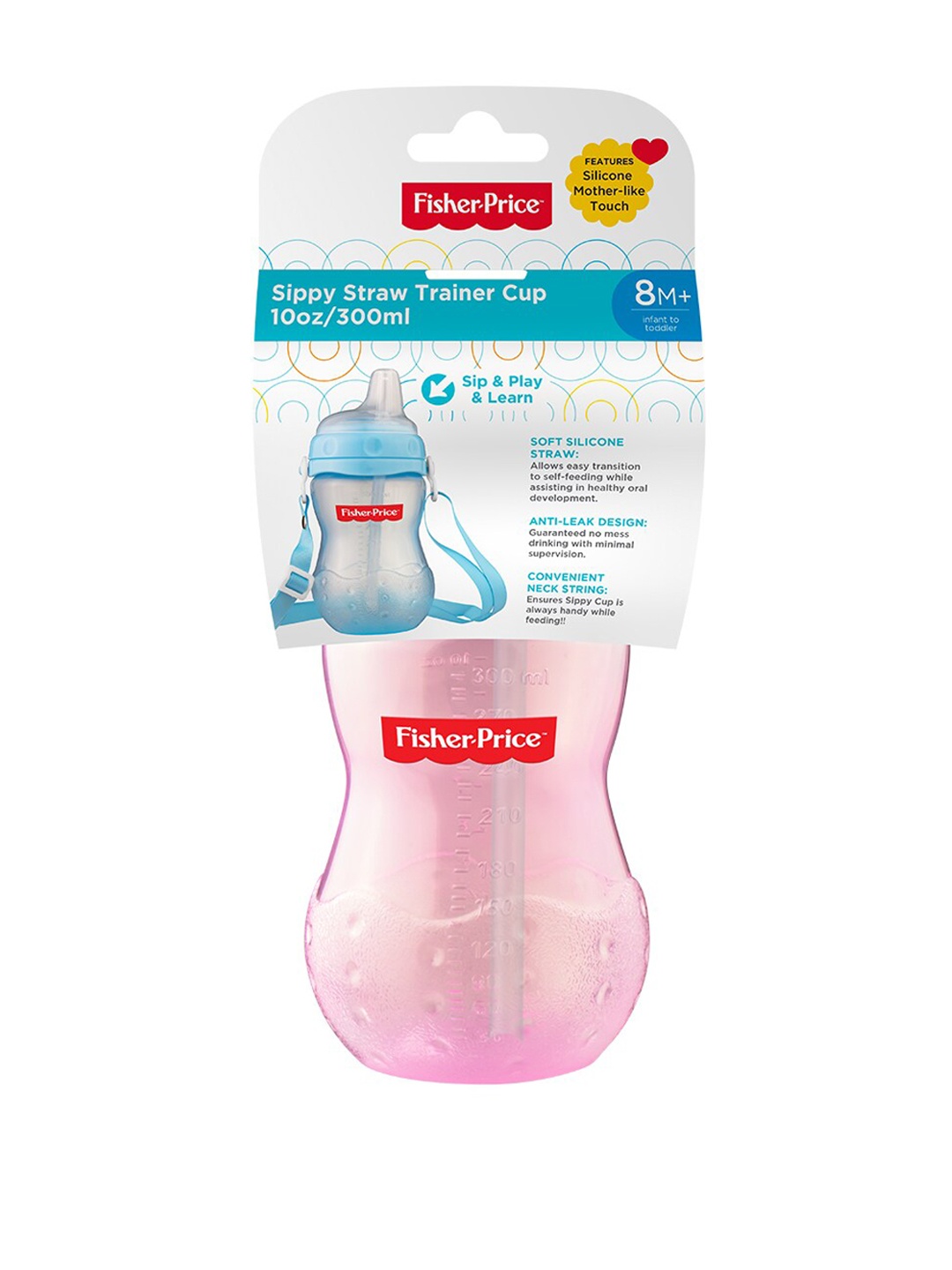 

Fisher-Price Pink Baby Flexi Straw Sippy Cup