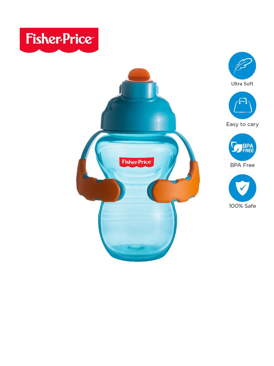 

Fisher-Price Kids Blue & Orange Baby Sipper - 300 ml