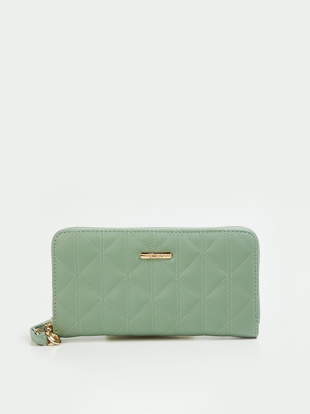 

Ginger by Lifestyle Women Green Zip Around Wallet