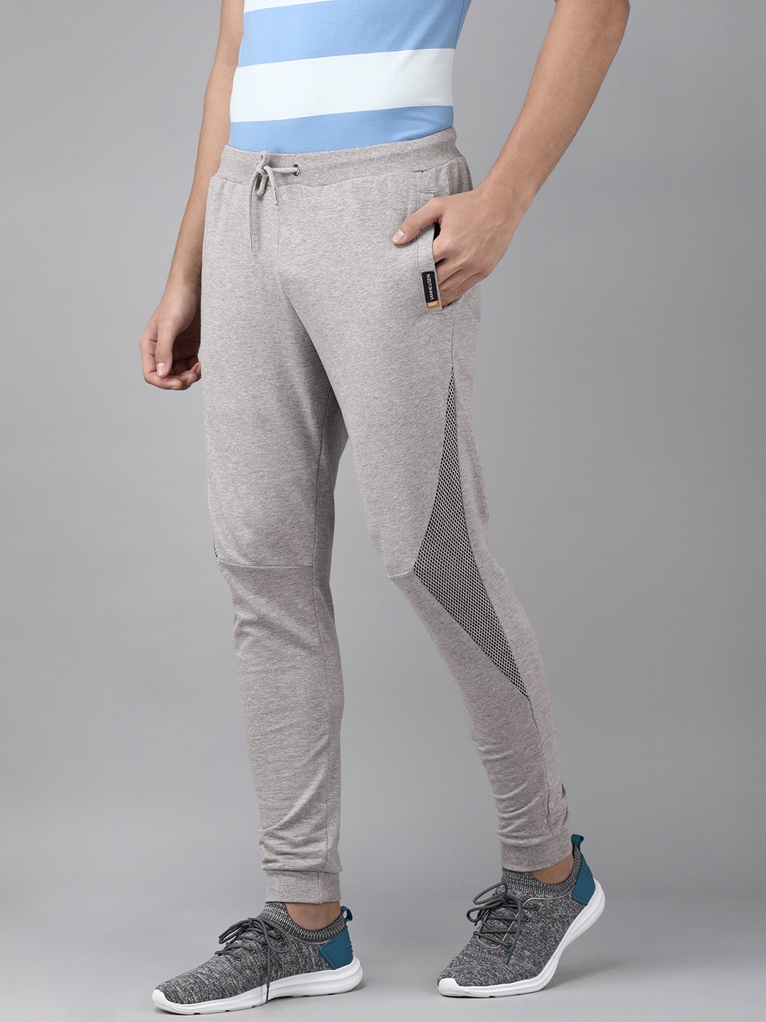 

Van Heusen Sport Men Grey Melange Printed Jogger